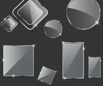 Stichwörter Vorlagen Glänzend Glas Förmige Design