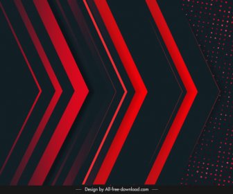 Technology Background Arrows Shapes Dark Red Black