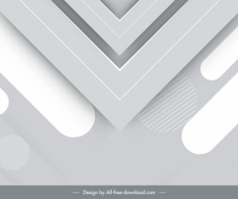 Technology Background Bright Grey Modern Symmetric Geometric Decor