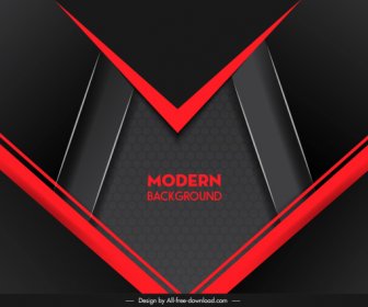 Technologie Hintergrund Moderne Abstrakte Dunkel Elegante Schwarz Rot