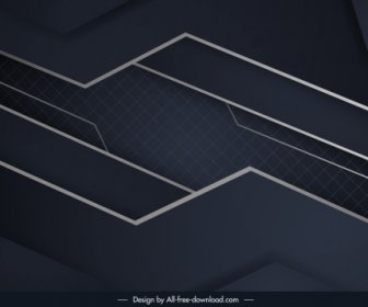 Technologie Hintergrundvorlage Dunkles Modernes Symmetrisches Design