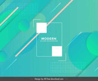 Technologie HintergrundVorlage Moderne Grün Elegante Geometrische Dekor