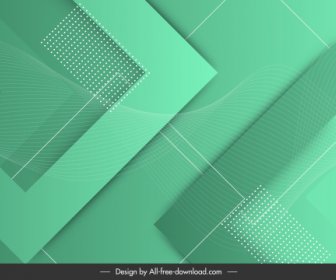 Technology Background Template Square Geometry Green Modern