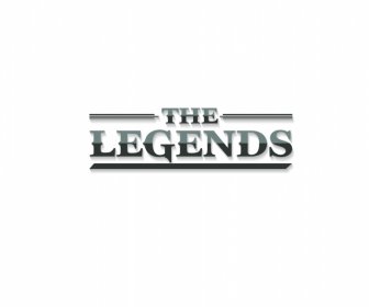 the legends logo luxury shiny texts decor