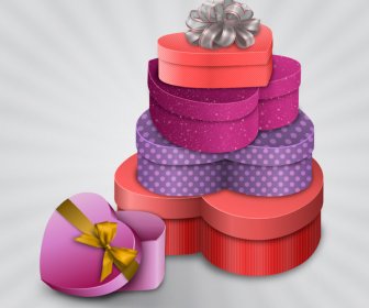 The Stack Of Love Gift Vector