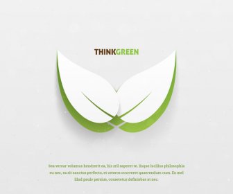 Think Green Concept Leaf