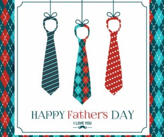 Ties Illustration Fathers Day