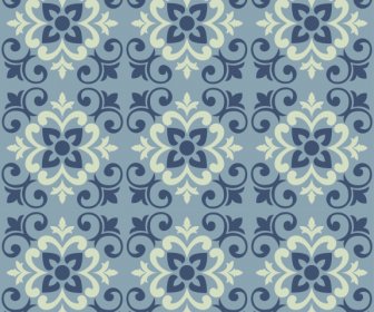 Tile Pattern Template Elegant Repeating Symmetric Floral Symmetry