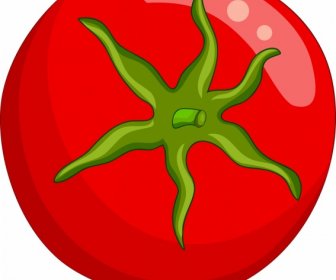 Pomidor Tło Błyszczący Zielony Czerwony Wzór