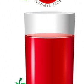 番茄汁廣告紅水果玻璃裝潢標識