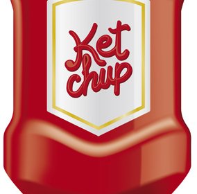 Tomato Ketchup Creative Design Vector