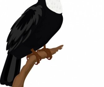 Toucan رمز الطيور الملونة التصميم الحديث