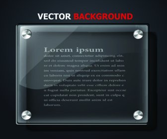 Vector Backgrounds De Vidro Transparente