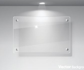 Transparentes Glas Stile Web-Elemente Vektoren