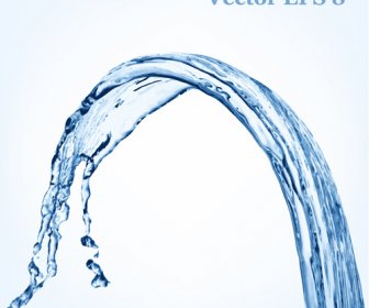 Transparent Water Splash Effect Vector Background