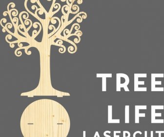 Arbres De Vie D'arbre Lasercut Albero Della Vita Bois