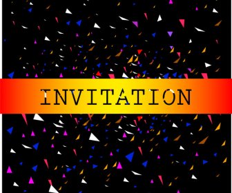 Triangle Abstract Background For Invitation Card