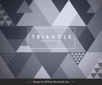 Triangles Background Modern Flat Illusion Decor