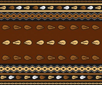 Stammes-klassische Musterdesign Dekoration Stil Zu Wiederholen