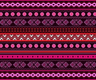 Template Rosa Ripetendo Design Pattern Tribale