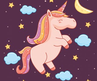 unicorn with stars design