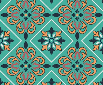 urban decore matt ceramic pattern flat classical repeating geometric floral decor