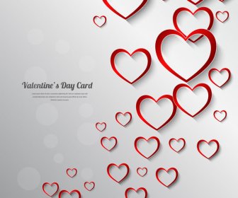 Fondo De Decoración De San Valentín Día Tarjeta
