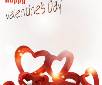Valentine Day Elements Vector Cards