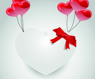 Unsur-unsur Hati Hari Valentine Vektor