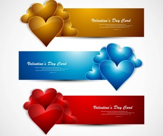 latar belakang vector putih header warna-warni cerah hari kasih sayang