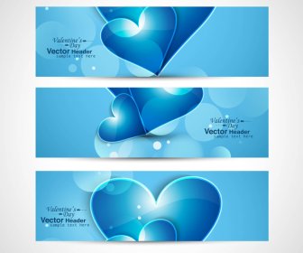 latar belakang vector putih header warna-warni cerah hari kasih sayang