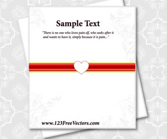 Valentines Day Card Vector Illustration