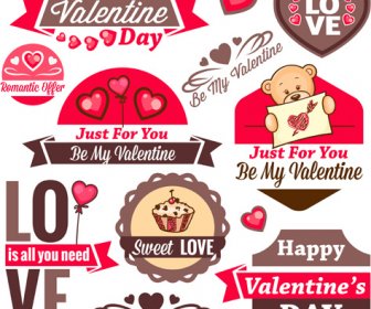 Etiquetas Romántico Día De San Valentín
