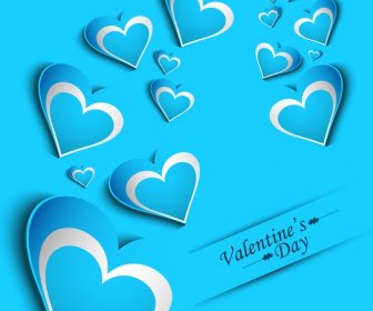 발렌타인 데이 웨딩 다채로운 사랑 카드 배경 그림