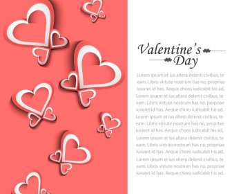 Valentinstag Hochzeit Bunte Liebe Karte Hintergrund Illustration