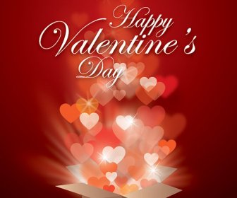 Día De San Valentín De Regalo Gráfico Vectorial
