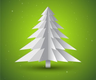 Berbagai Pohon Natal Elemen Vektor Grafis Set