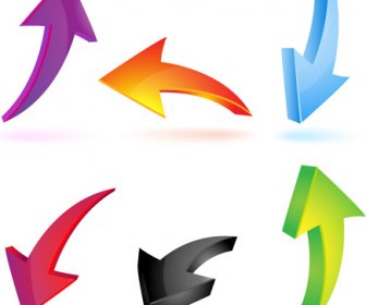 Various Colorful Arrows Vector Graphics
