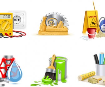 Various Tools Icons Vector Set