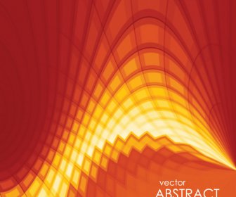 Vector Abstract Background With Sunset Colors