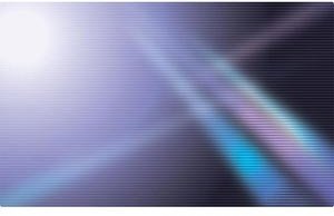 บทคัดย่อเวกเตอร์เรืองดวงอาทิตย์ส่องแสงในภาพประกอบบัตรสีฟ้า