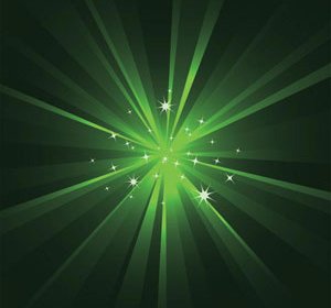 Vector Abstract Green Shinny Lines Background