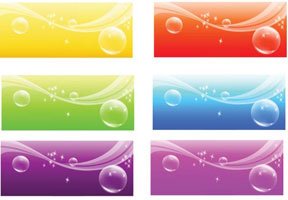Vector Abstract Natural Glossy Banner Background