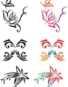 elemen desain vektor abstrak bagus garis seni logo