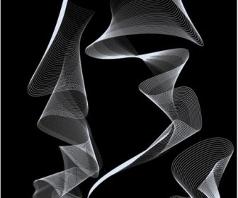 Vector Abstract Smoke Lines Pattern