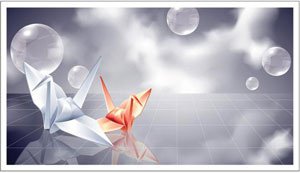 Vector Abstracto Estilo Japonés 3d Aerodinámico Sobre Fondo Gris