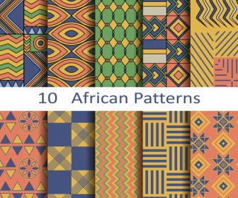 아프리카 스타일 완벽 한 패턴 벡터