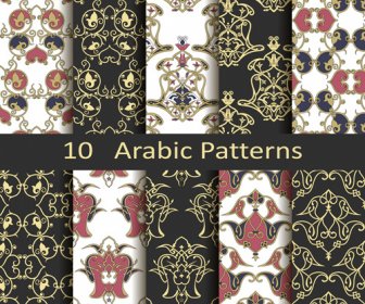 Vector Arabic Style Seamless Patterns