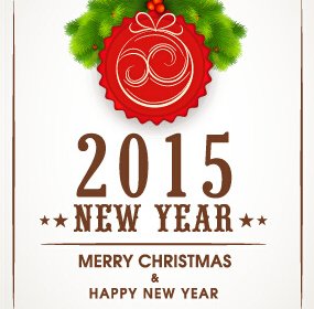 Vector Background15 Christmas With New Year Frame Vector