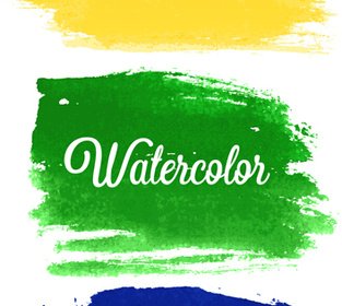 Vector Banner Watercolor Design Elements